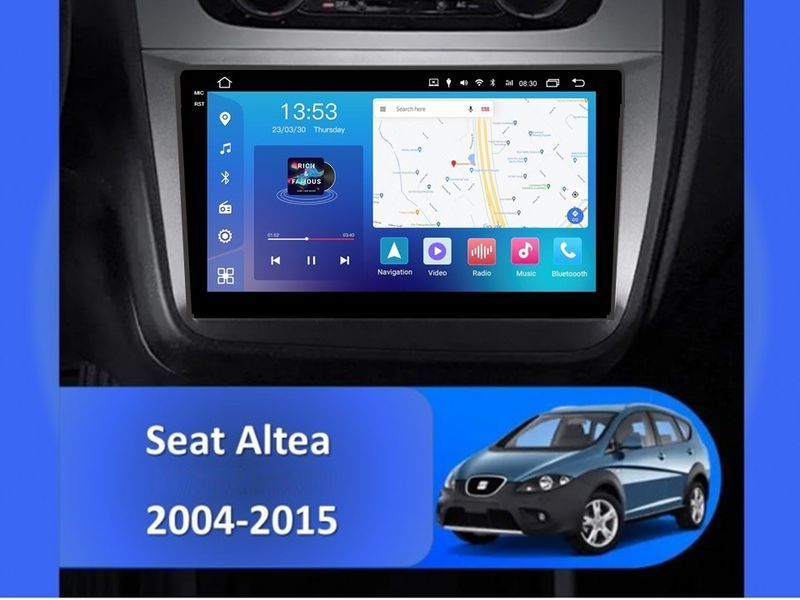 Штатна магнітола FORS.auto FS 4 PRO для Seat Altea (4+64Gb, 9&quot\;) 2004-2015 FS-4312 фото