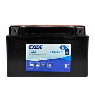 Мото акумулятор EXIDE ETX 7A-BS EXIDE (12V, 6A) 566125883052 фото