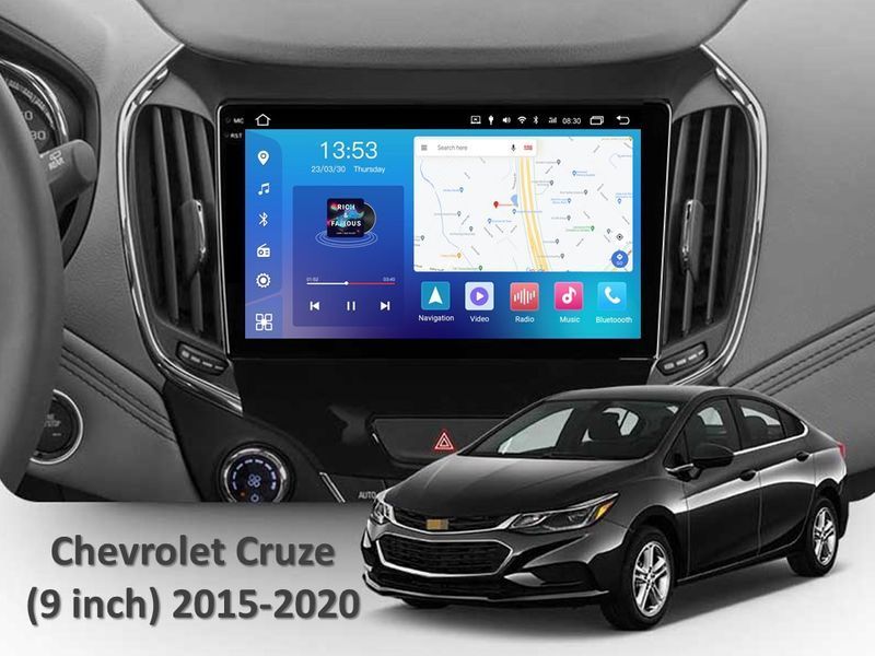 Штатна магнітола FORS.auto FS 4 MAX Qled для Chevrolet Cruze (4+32Gb, 9&quot\;) 2015-2020 FS-8249 фото