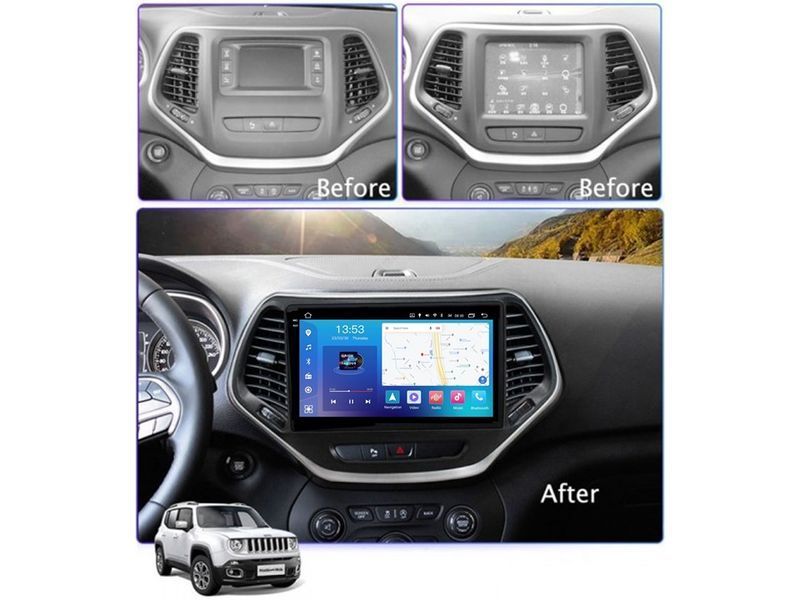 Штатна магнітола FORS.auto FS 4 PRO для Jeep Cherokee (4+64Gb, 10&quot\;) 2014-2017 FS-4088 фото