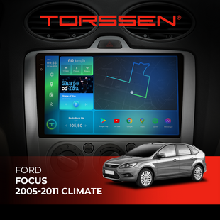 Штатна магнітола Torssen 2K Ford Focus 05-11 climate FL9 4+64Gb 4G Carplay DSP 202305602 фото