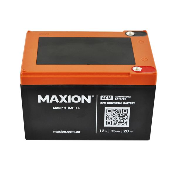 Акумулятор тяговий MAXION (HUAWEI) MXBT-6-DZF-15 (12V, 15А) 1022441 фото