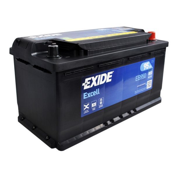 Автомобільний акумулятор EXIDE Excell (EB950) 95Аh 800Ah R+ 56612588519 фото