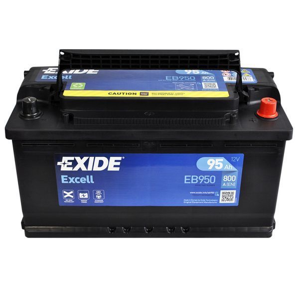 Автомобільний акумулятор EXIDE Excell (EB950) 95Аh 800Ah R+ 56612588519 фото