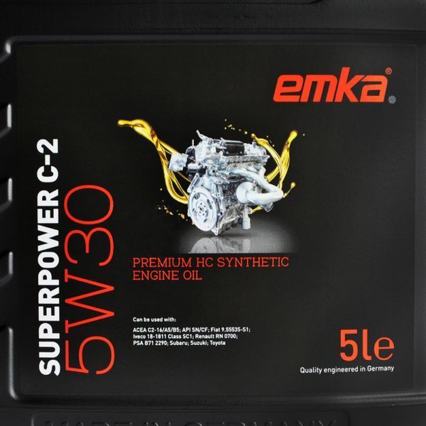 Моторное масло Emka Superpower C-2 5W30 5л 1022345 фото