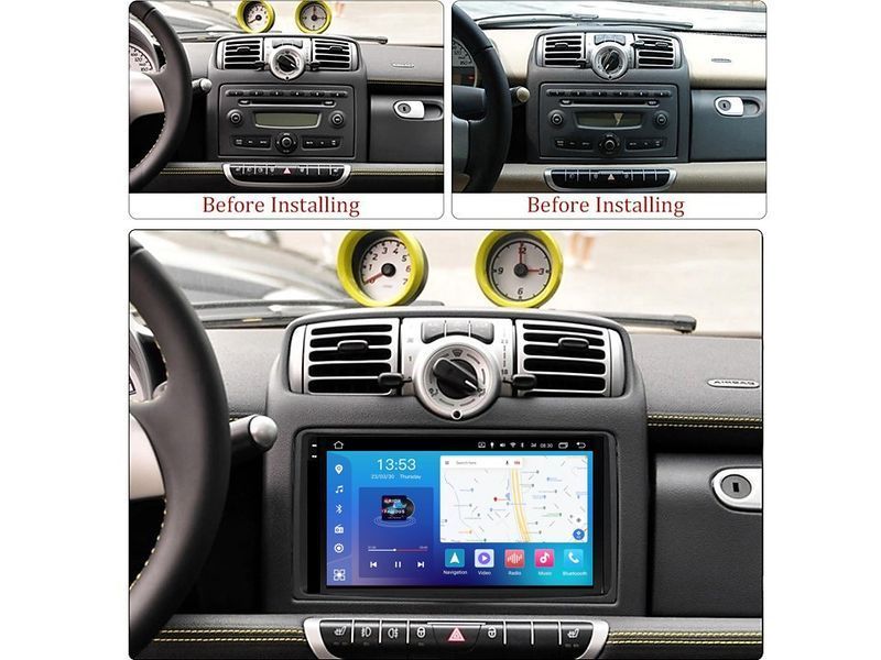 Штатна магнітола FORS.auto FS 4 MAX QLed для Smart Fortwo (4+32Gb, 9&quot\;) 2005-2010 FS-8092 фото