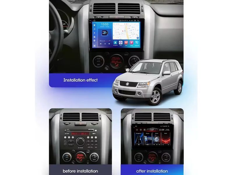 Штатна магнітола FORS.auto FS 4 MAX Qled для Suzuki Grand Vitara (4+32Gb, 9&quot\;) 2005-2015 FS-8502 фото