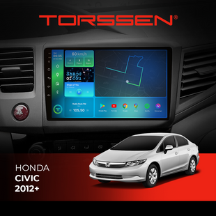 Штатная магнитола Torssen Honda Civic 2012+ F98256 4G Carplay 202307454 фото