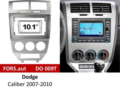 Переходная рамка FORS.auto DO 009T для Dodge Caliber (10.1 inch, silver) 2007-2010 11915 фото