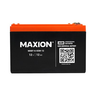 Акумулятор тяговий MAXION (HUAWEI) MXBT-6-DZM-12 (12V, 12А) 1022442 фото