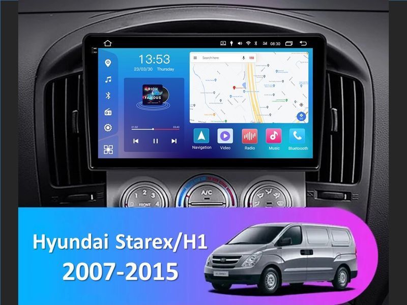 Штатна магнітола FORS.auto FS 6 MAX для Hyundai Starex/H1 (6+128Gb, 9&quot\;) 2007-2015 FS-6174 фото