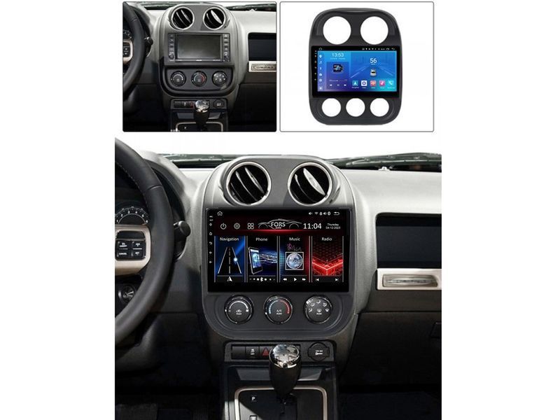 Штатна магнітола FORS.auto FS 1 LITE для Jeep Compass (1+32Gb, 10&quot\;) 2010-2016 FS-1084 фото