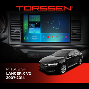Штатна магнітола Torssen Mitsubishi Lancer X V2 2007-2014 F98256 4G Carplay 202307672 фото
