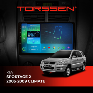 Штатна магнітола Torssen Kia Sportage 2 05-09 climate FL9 4+64Gb 4G Carplay DSP 202306362 фото