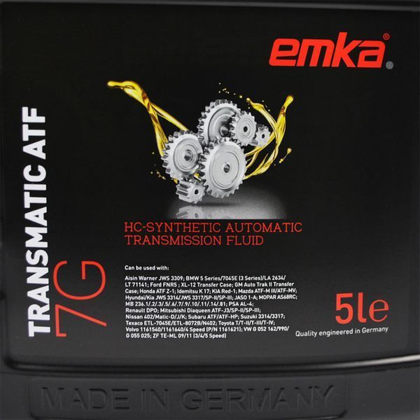 Трансмиссионное масло Emka Transmatic ATF 7G 5л 1022559 фото