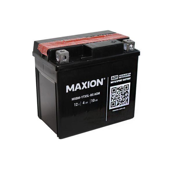 Мото акумулятор MAXION (HUAWEI) AGM YTX 5L-BS  (12V, 5A) 10011067 фото