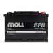 Автомобильный аккумулятор MOLL EFB (L3) 74Ah 720A R+ 566125885267 фото 1