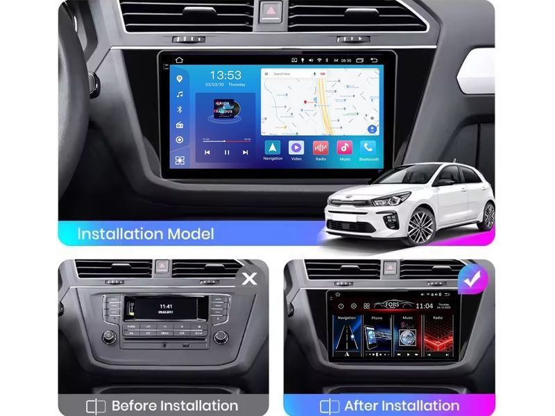 Штатна магнітола FORS.auto FS 2 PRO для Volkswagen Tiguan (2+32Gb, 10&quot\;) 2016-2020 FS-2294 фото