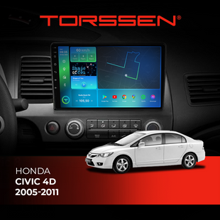 Штатна магнітола Torssen Honda Civic 4D 2005-2011 NF10 Carplay 202270696 фото