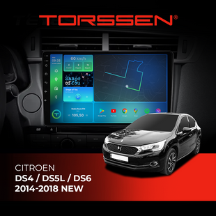 Штатная магнитола Torssen Citroen DS4 / DS5L / DS6 2014-2018 NEW FL9 4+64Gb 4G Carplay DSP 202306140 фото