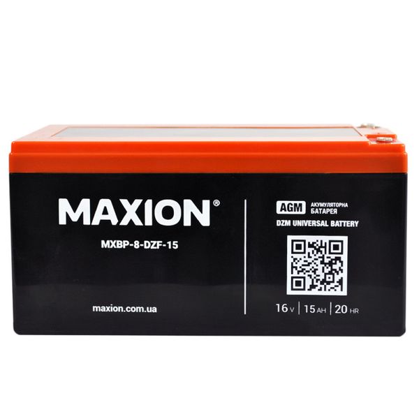 Акумулятор тяговий MAXION (HUAWEI) MXBT-8-DZF-15 (16V, 15А) 1022444 фото