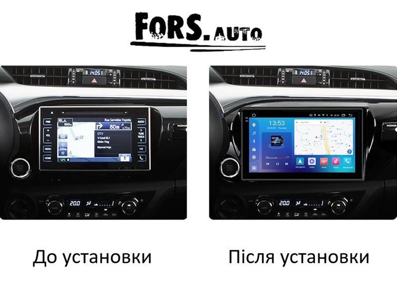 Штатна магнітола FORS.auto FS 6 MAX для Toyota Revo/Hilux (6+128Gb, 10&quot\;) 2016-2019 FS-6307 фото