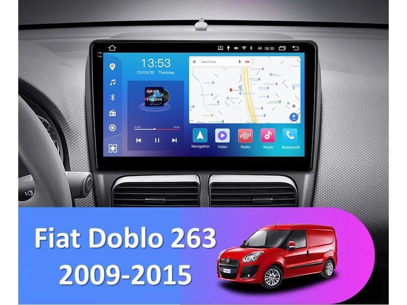 Штатна магнітола FORS.auto FS 4 PRO для Fiat Doblo (4+64Gb, 10&quot\;) 2009-2015 FS-4452 фото