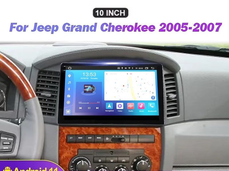 Штатна магнітола FORS.auto FS 4 MAX для Jeep Grand Cherokee (4+32Gb, 10&quot\;) 2005-2007 FS-5542 фото