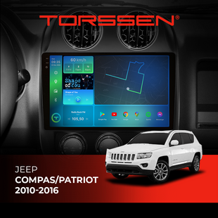 Штатна магнітола Torssen 2K DTS Jeep Compas/Patriot 10-16 F10432 4G Carplay DSP 202308276 фото