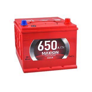 Автомобільний акумулятор MAXION Premium Asia 65Аh 650A R+ (правий +) нижнє кріплення 564958887996 фото