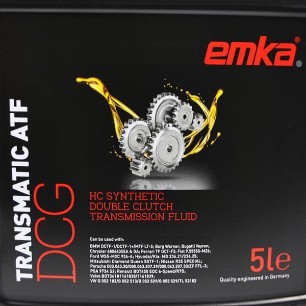 Трансмиссионное масло Emka Transmatic ATF DCG 5л 1022563 фото