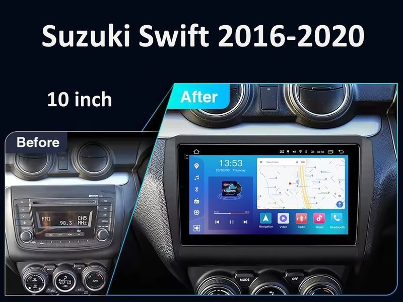 Штатна магнітола FORS.auto FS 4 MAX для Suzuki Swift (4+32Gb, 10&quot\;) 2016-2020 FS-5420 фото