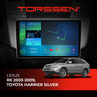 Штатна магнітола Torssen 2K Lexus RX 03-09, Toyota Harrier Silver F9432 4G Carplay DSP 202303297 фото