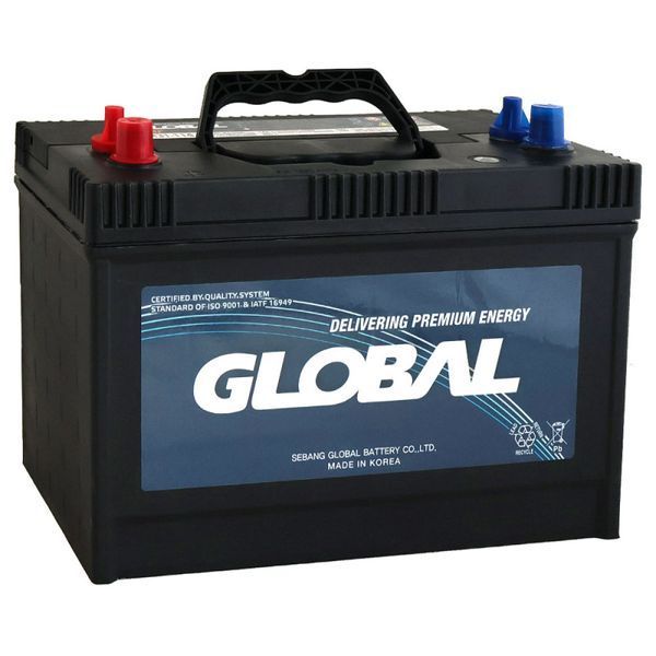Автомобільний акумулятор GLOBAL Asia SMF 100Ah, 860A, L+ (SMF M31-114) (M31)подвійна клема (John Deere) 23082069 фото
