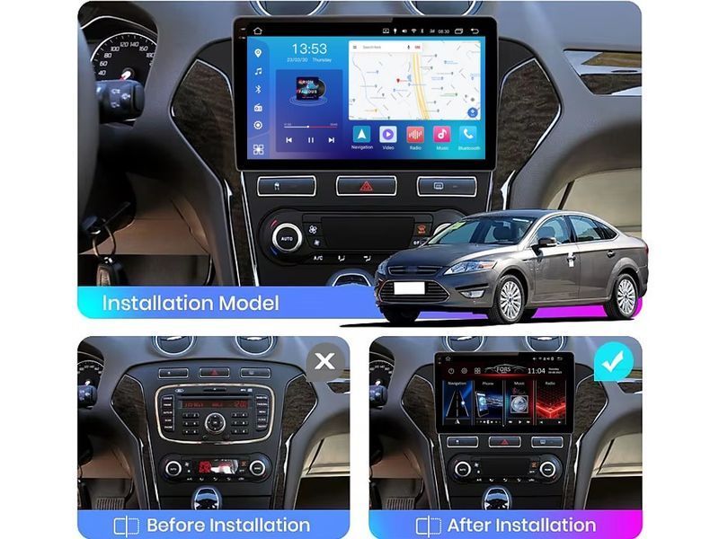 Штатна магнітола FORS.auto FS 2 PRO для Ford Mondeo (2+32Gb, 10&quot\;, black) 2011-2013 FS-2513 фото
