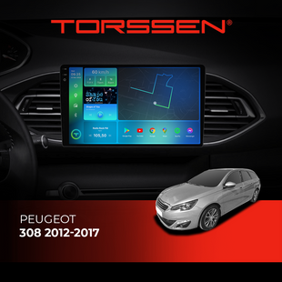 Штатна магнітола Torssen 2K Peugeot 308 2012-2017 FL9 4+64Gb 4G Carplay DSP 202305905 фото