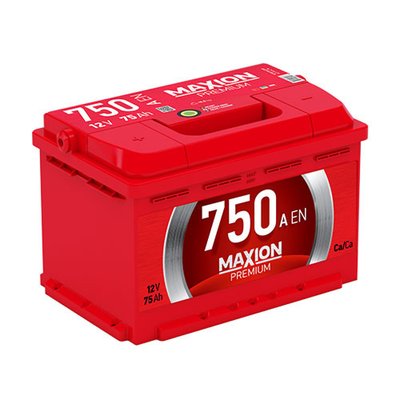 Автомобільний акумулятор MAXION Premium 75Аh 750A R+ (правий +) 564958887204 фото