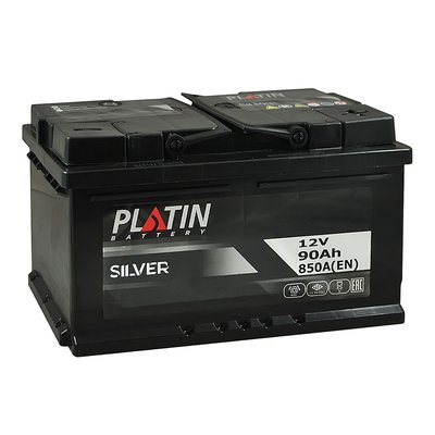Автомобільний акумулятор PLATIN Silver 90Ah 850A R+ (правий +) MF 564958891298 фото