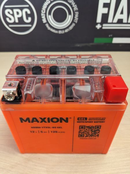 Мото акумулятор MAXION (HUAWEI) MXBM-YTX5L-BS GEL (12V, 5Ah, 125A)  10011055 фото