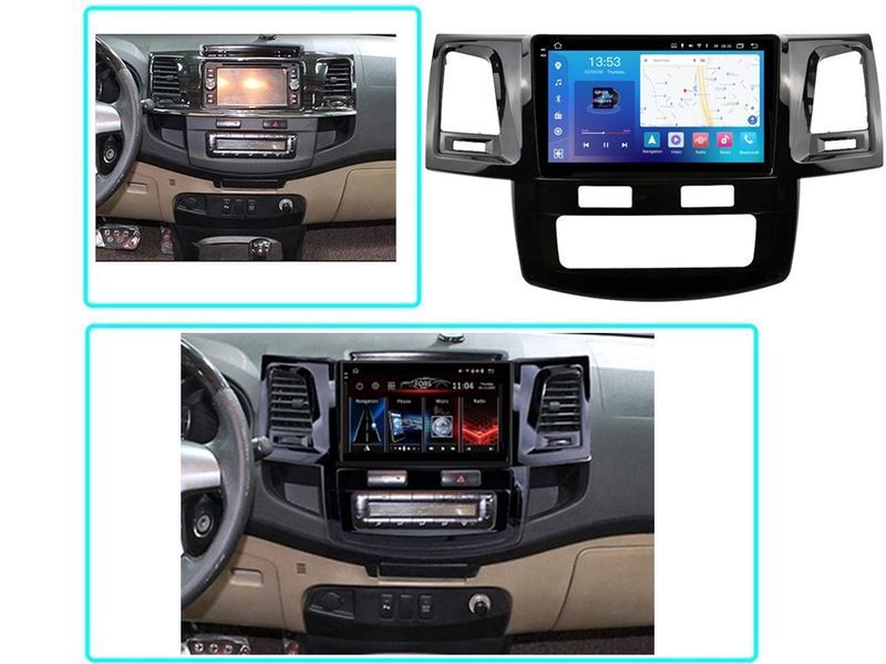 Штатна магнітола FORS.auto FS 2 PRO для Toyota Fortuner/Vigo/Hilux (2+32Gb, 9&quot\;, Auto AC) 2005-2014 FS-2470 фото