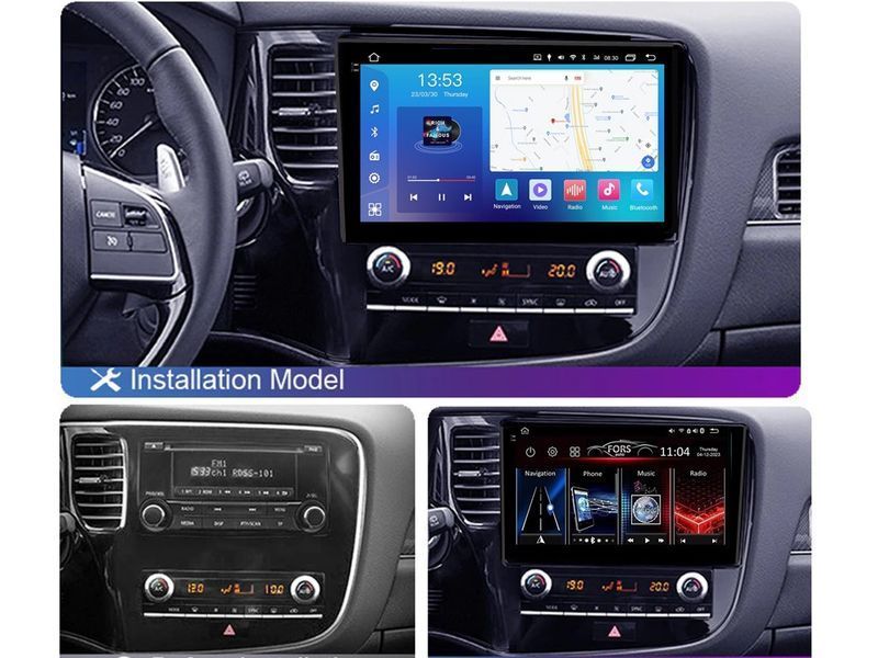 Штатна магнітола FORS.auto FS 4 MAX для Mitsubishi Outlander (4+32Gb, 10&quot\;) 2018-2021 FS-5398 фото