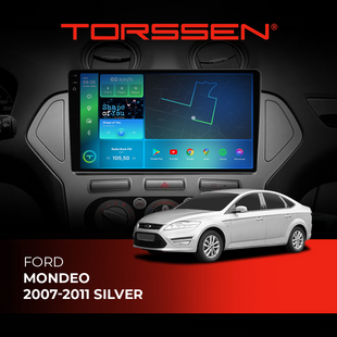 Штатна магнітола Torssen 2K Ford Mondeo 07-11 silver FL9 4+64Gb 4G Carplay DSP 202305610 фото