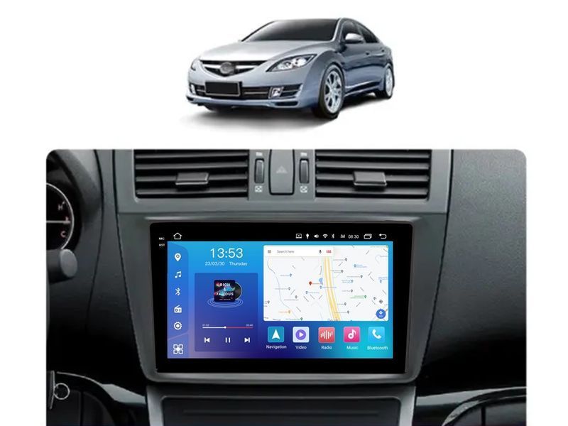 Штатна магнітола FORS.auto FS 4 MAX Qled для Mazda 6/Atenza (4+32Gb, 9&quot\;) 2008-2013 FS-8208 фото