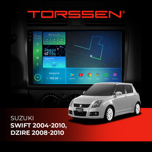 Штатна магнітола Torssen 2K Suzuki Swift 2004-2010, Dzire 2008-2010 F10432 4G Carplay DSP 202305479 фото