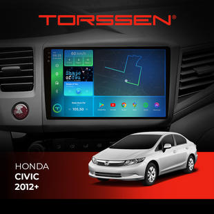 Штатна магнітола Torssen 2K Honda Civic 2012+ F9432 4G Carplay DSP 202303141 фото