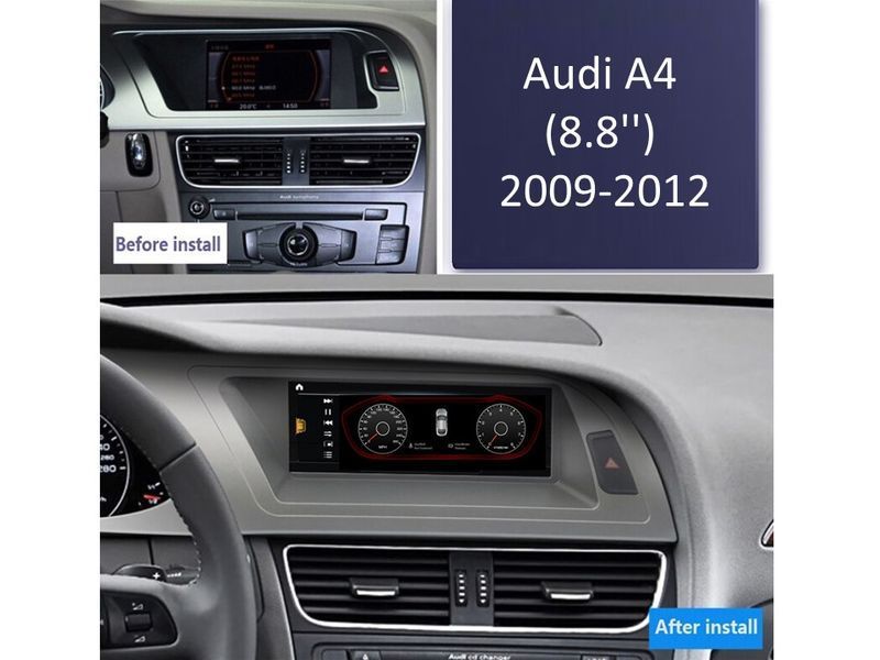 Штатна магнітола FORS.auto для Audi A4/Low (8+64Gb, 8.8&quot\;) 2009-2012 4058-FA фото