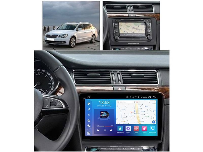 Штатна магнітола FORS.auto FS 4 MAX Qled для Skoda Superb (4+32Gb, 10&quot\;) 2008-2015 FS-8511 фото