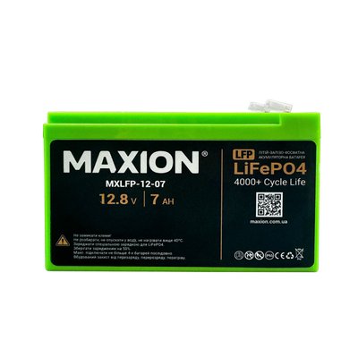 Літієві акумулятори MAXION LiFePO4 MXLFP-12-07 (12V; 7Ah) 1022481 фото