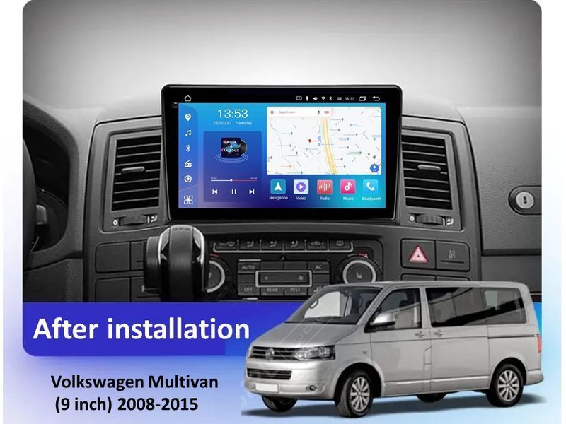 Штатна магнітола FORS.auto FS 6 MAX для Volkswagen Multivan (6+128Gb, 9&quot\;) 2008-2015 FS-6000 фото