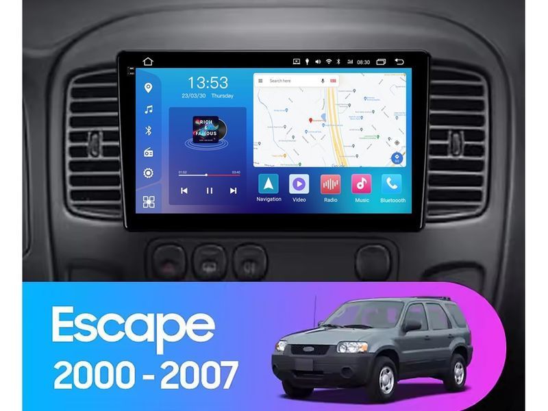 Штатна магнітола FORS.auto FS 4 MAX для Ford Escape (4+32Gb, 9&quot\;) 2000-2007 FS-5437 фото